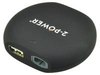 2-power CUC0090D Innenraum Schwarz Ladegerät für Mobilgeräte