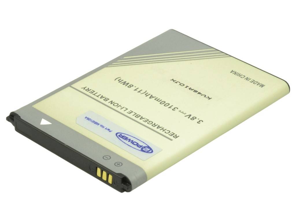 2-power Smartphone Battery - Batterie - 3.100 mAh