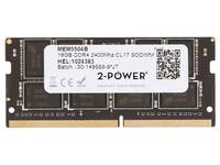 Nahaufnahme eines Laptop-RAM-Speichermoduls mit weißem Produktetikett, QR-Code und „2-POWER