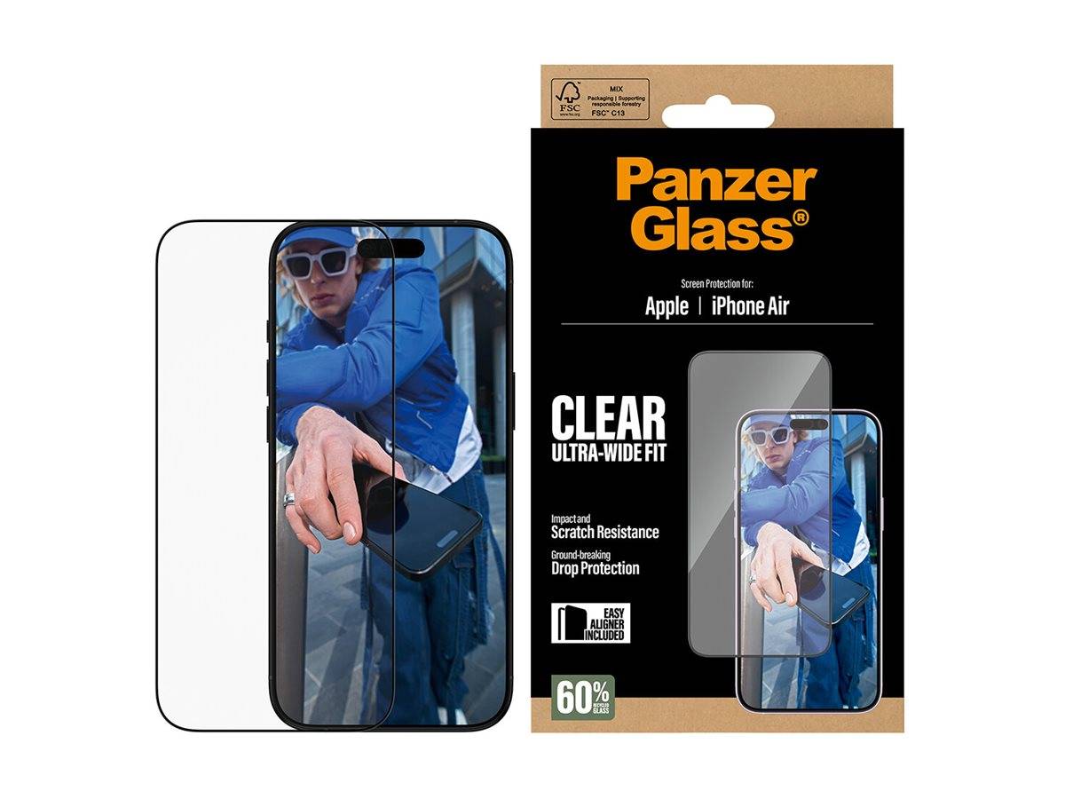 Schutzglass Ultra-Wide Fit EasyAligner Tempered Glass für iPhone Air