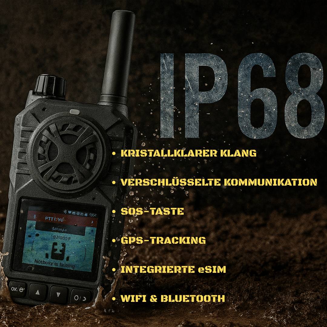 Tramigo MCPTT-1-XC – Handfunkgerät mit eSIM, GPS & IP68-Schutz