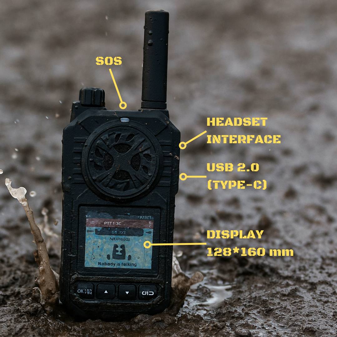Tramigo MCPTT-1-XC – Handfunkgerät mit eSIM, GPS & IP68-Schutz