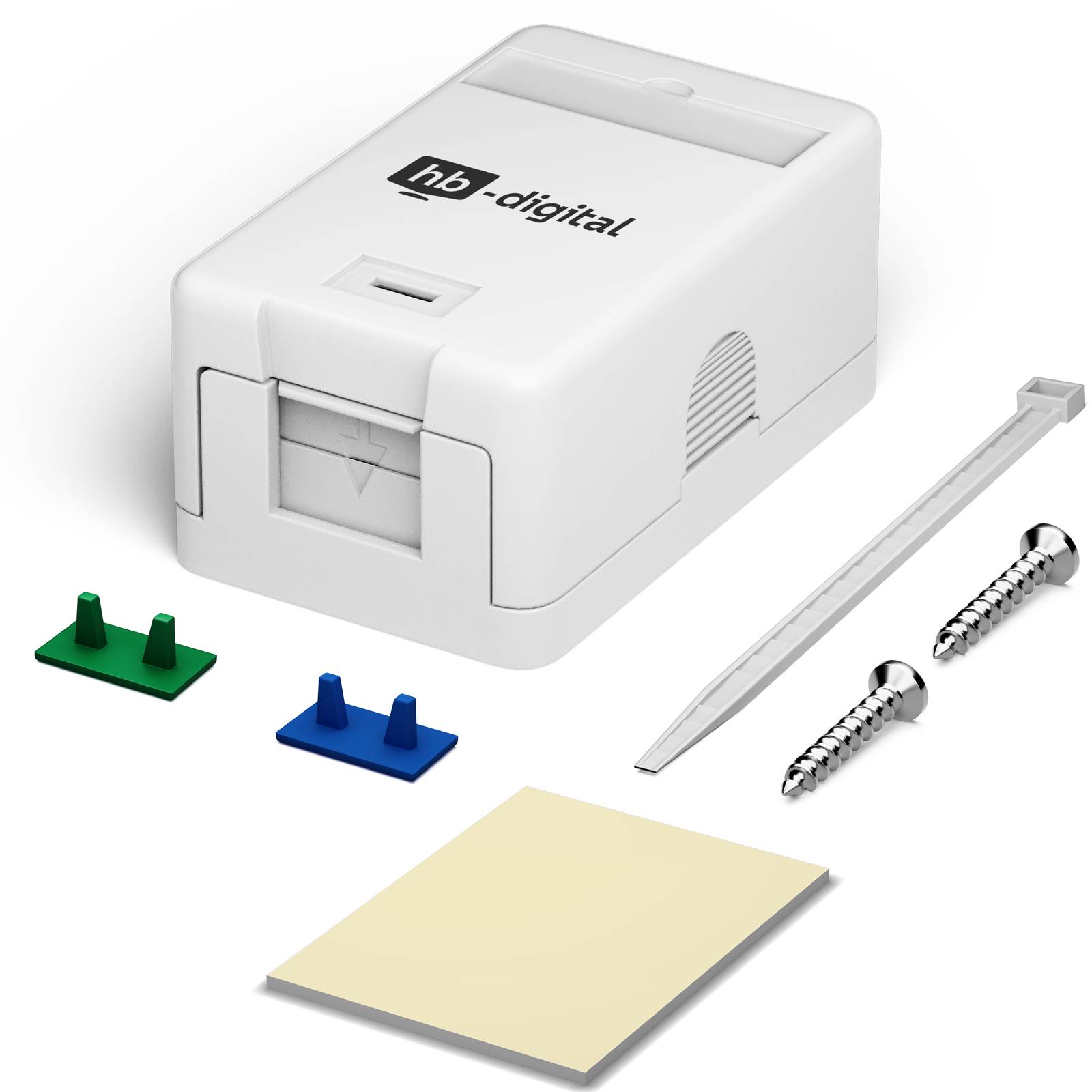 hb-digital Keystone Gehäuse Aufputz 1 Port Aufputzdose Modulaufnahme 1 Fach