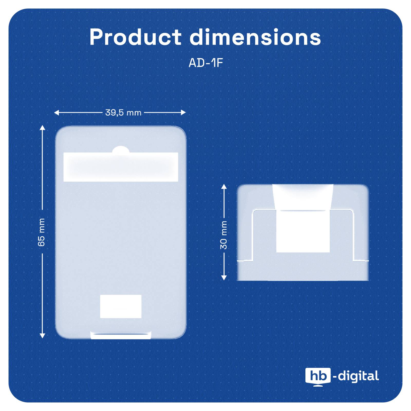 hb-digital Keystone Gehäuse Aufputz 1 Port Aufputzdose Modulaufnahme 1 Fach