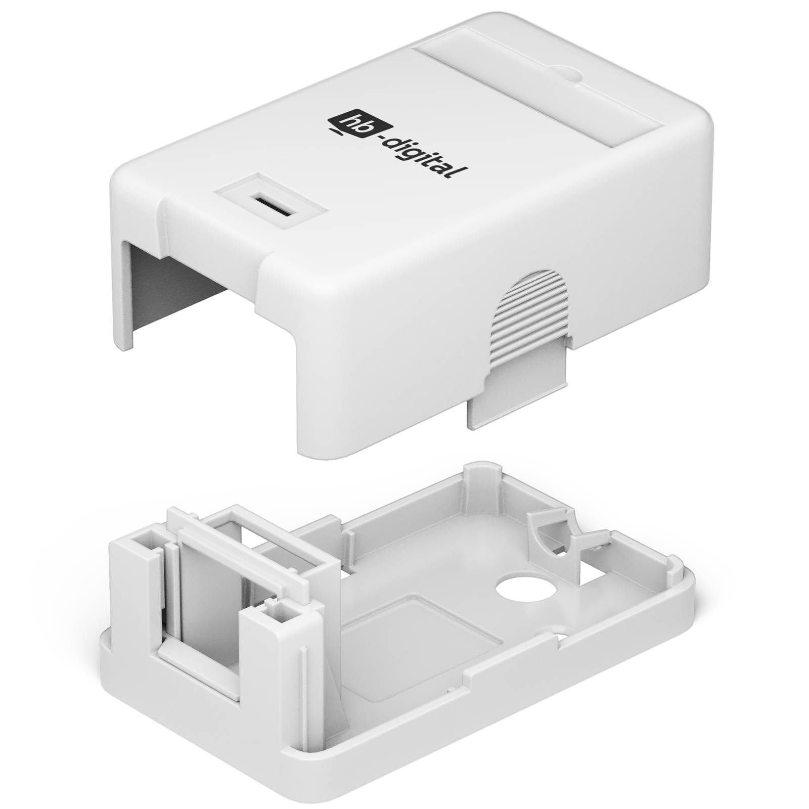 hb-digital Keystone Gehäuse Aufputz 1 Port Aufputzdose Modulaufnahme 1 Fach