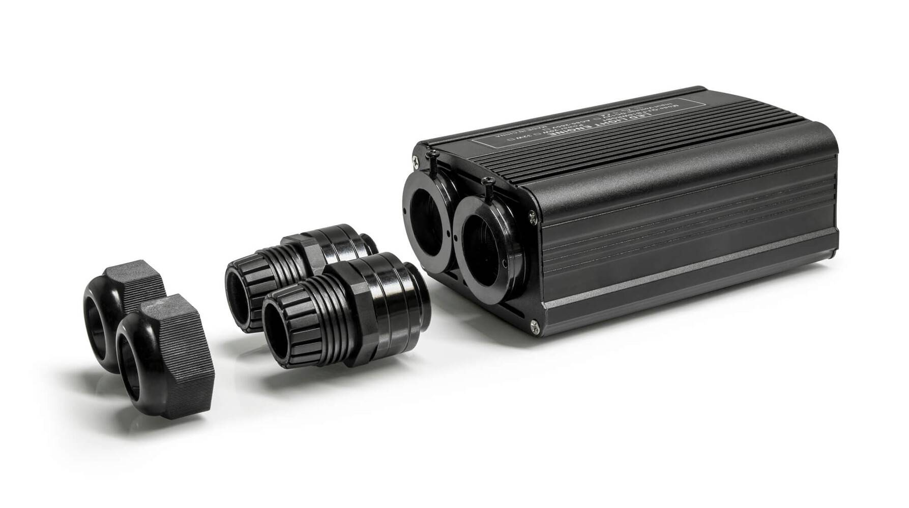 LED Universum LWL-RGBW-Sternenhimmelset mit Funkfernbedienung und Netzteil mit 300 Lichtpunkten (zwei Lichtleiterbündel a 150 Lichtpunkte), 32W