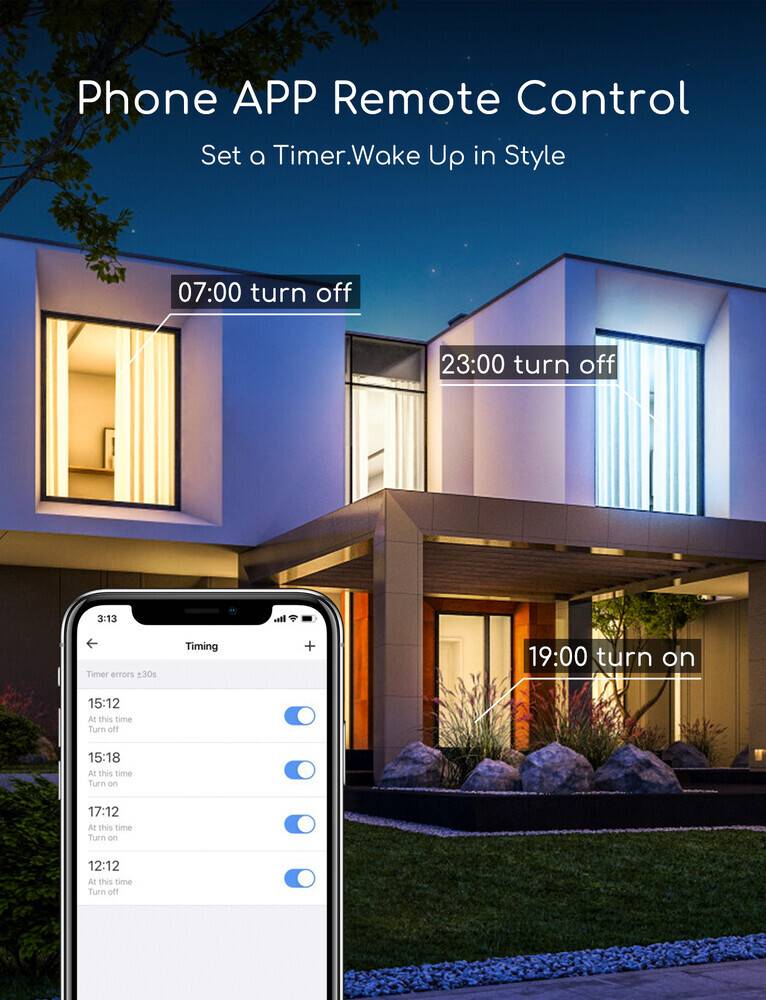 LED Universum LED Deckenleuchte rund weiß 18W CCT 3000-6500K 1300lm Ø340x80mm SmartHome App WiFi Google Alexa