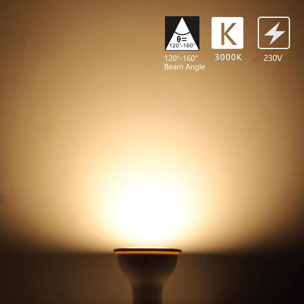 LED Universum LED Leuchtmittel Reflektorlampe A5 Sockel GU10 3W 3000K 240lm Ø50xH55mm