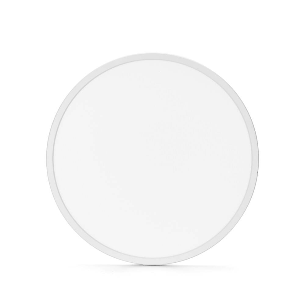LED Universum LED Deckenleuchte flach rund weiß 18W RGB+CCT 3000K-6500K 1900lm Ø293xH26mm mit Fernbedienung IP44