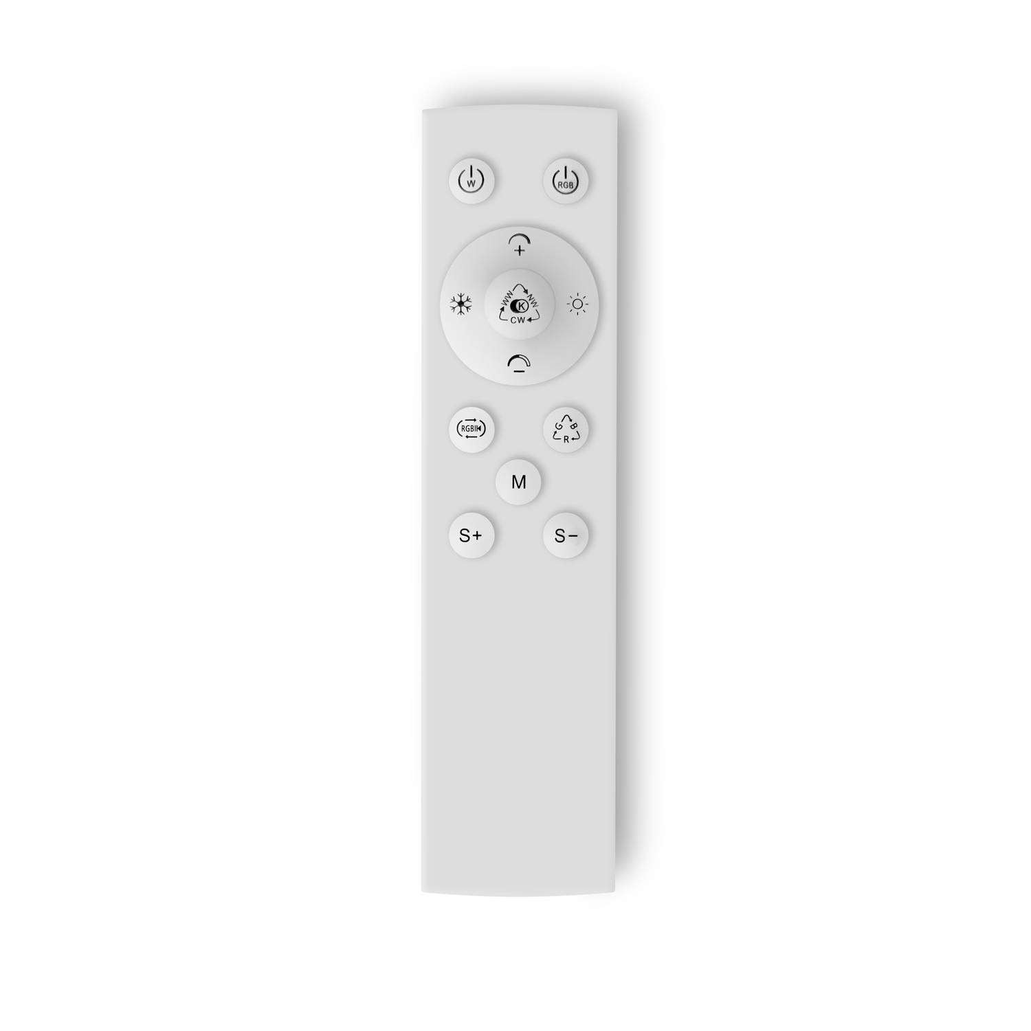 LED Universum LED Deckenleuchte flach rund weiß 24W RGB+CCT 3000K-6500K 2700lm Ø420xH26mm mit Fernbedienung IP44