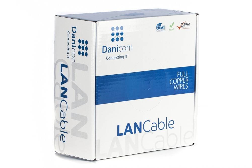 Danicom - DANICOM CAT6A U/UTP 100m Flexibel - PVC (Fca)