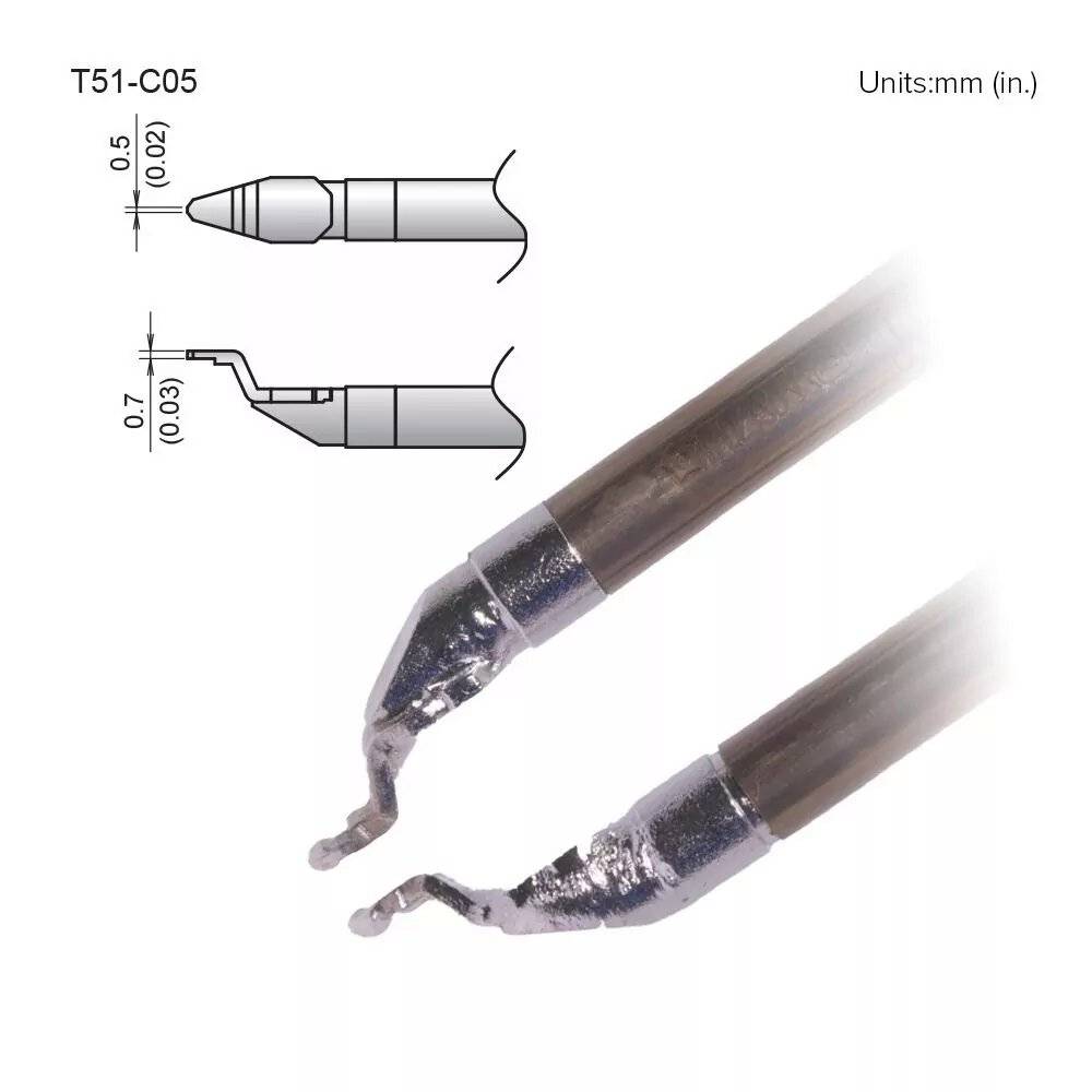 Lötspitze T51-C05, chipförmig