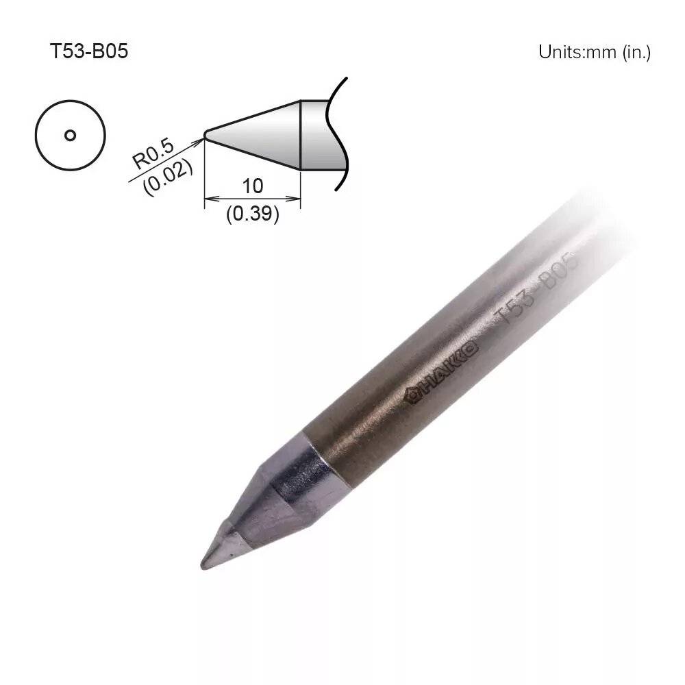 Lötspitze T53-B05, konisch
