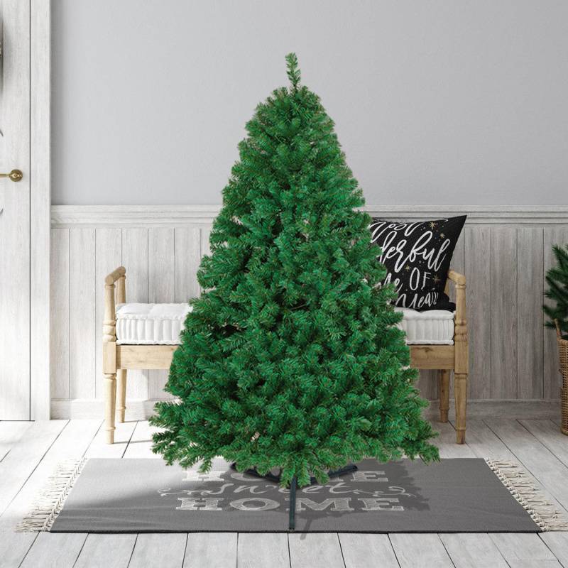 120cm Künstlicher Weihnachtsbaum, Tannenbaum mit Ständer, Christbaum 220 Spitzen PVC Nadeln, Kunstbaum Weihnachten Klappsystem grün