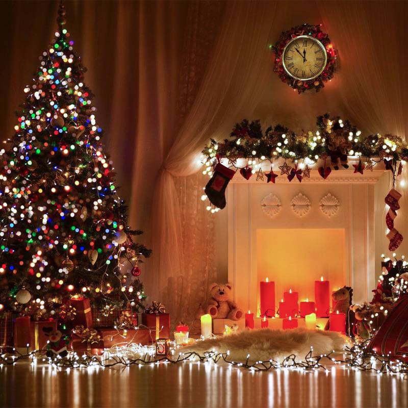 Lichterkette 10m 100LED 8 Lichtmodi Lichterketten für Party Weihnachten Hochzeit Deko, kaltweiß