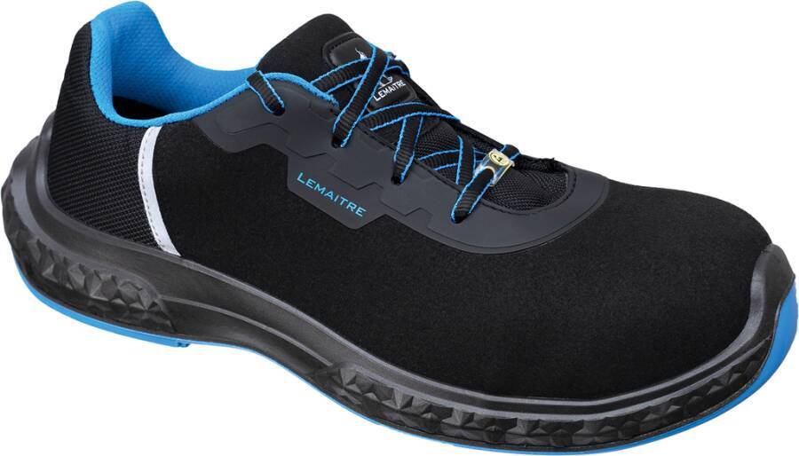 Sicherheitshalbschuh/-hochschuh S3 Michel Low/Michel High ESD 8106-46 Größe 46 Farbe schwarz/blau Typ Halbschuh Modell