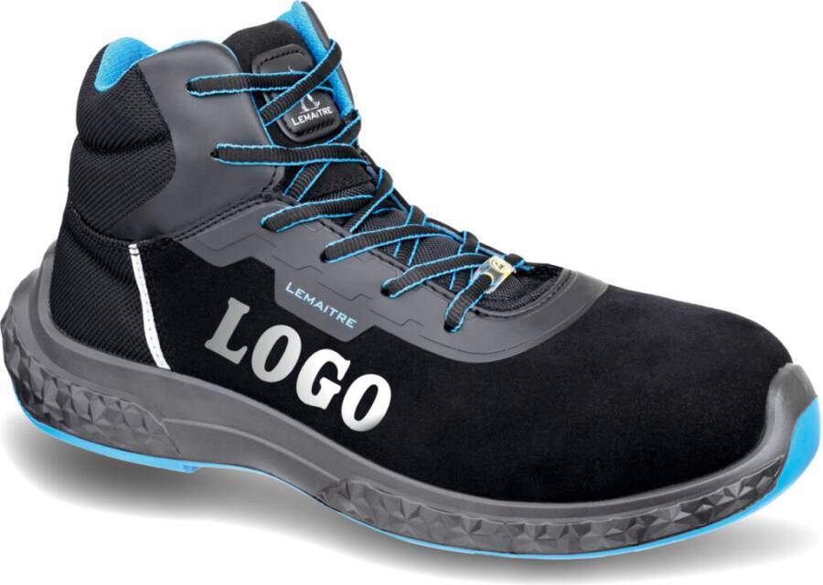 Sicherheitshalbschuh/-hochschuh S3 Michel Low/Michel High ESD 8106-41 Größe 41 Farbe schwarz/blau Typ Halbschuh Modell