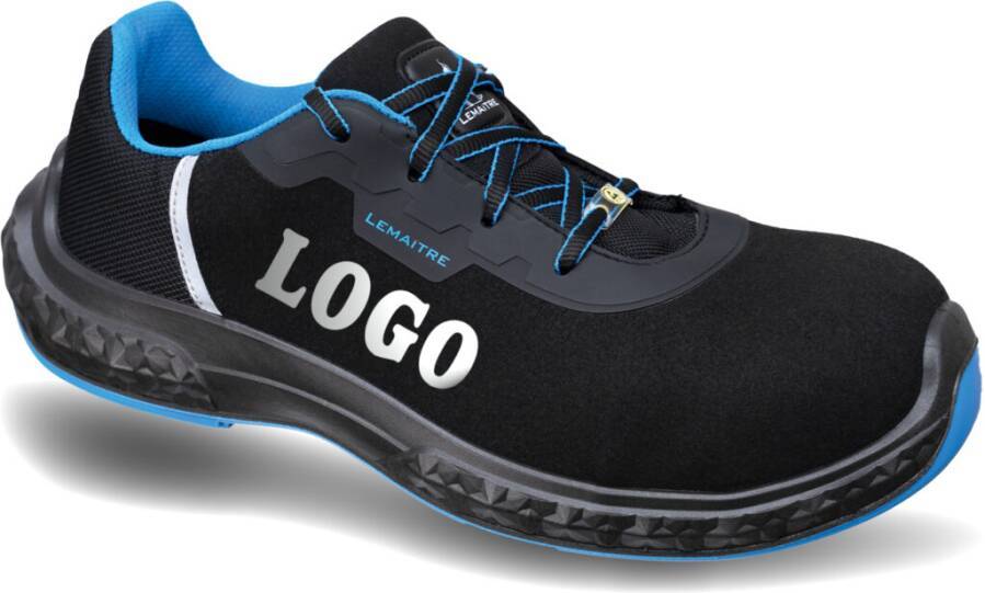 Sicherheitshalbschuh/-hochschuh S3 Michel Low/Michel High ESD 8107-43 Größe 43 Farbe schwarz/blau Typ Hochschuh Modell