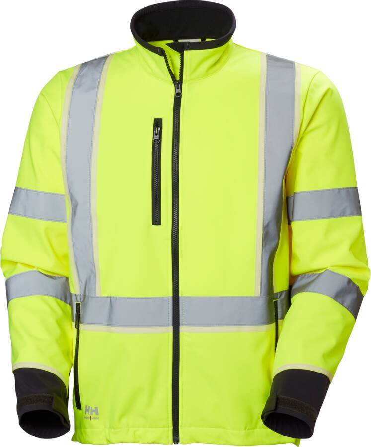 Warnschutz-Softshelljacke UC-ME Klasse 2/3 74055_369-L Größe L Farbe warngelb / anthrazit