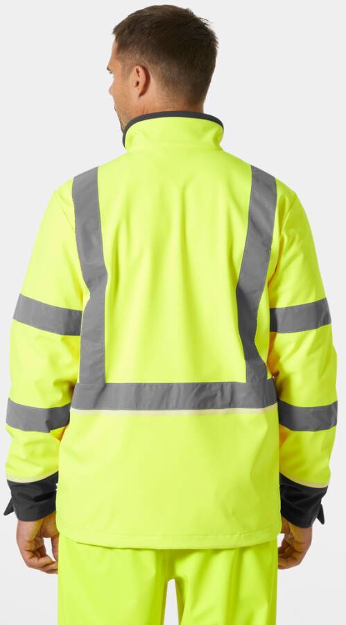 Warnschutz-Softshelljacke UC-ME Klasse 2/3 74055_369-L Größe L Farbe warngelb / anthrazit