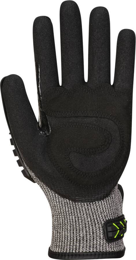 Nitrilschaum- Stoßschutz- Handschuh A755K3RXL Größe XL Farbe schwarz/grün Trägermaterial TPR, HPPE, Polyester, Stahlfibe