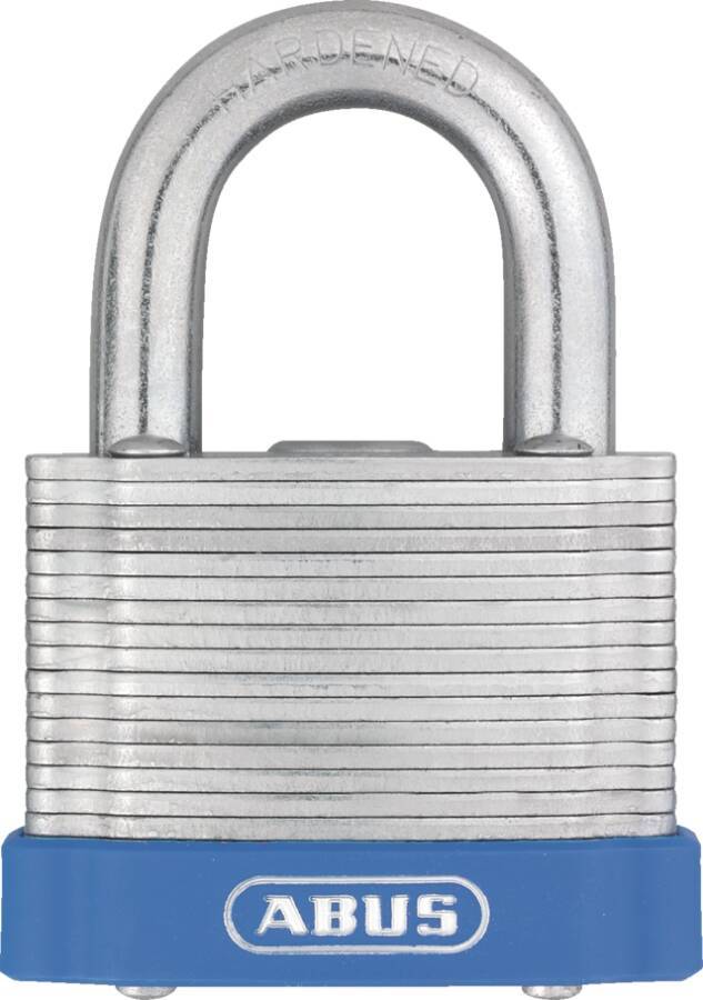 Vorhängeschlösser 41 63862 Farbe silber/blau Typ gehärtet Bügelhöhe 25 mm Bügelstärke 9 mm Breite 53 mm