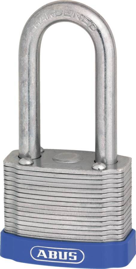 Vorhängeschlösser 41 63862 Farbe silber/blau Typ gehärtet Bügelhöhe 25 mm Bügelstärke 9 mm Breite 53 mm