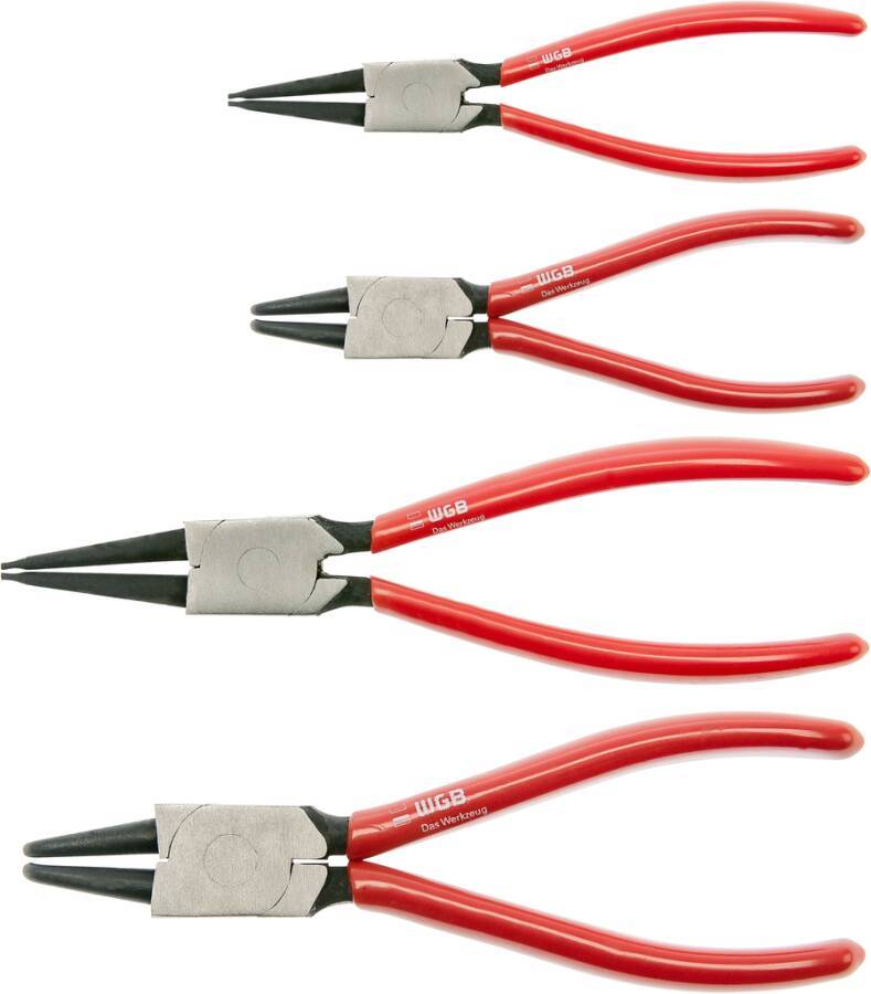 Sicherungsringzangensatz plus6 innen 4-tlg. 44173 Typ J1, J2, J11, J21