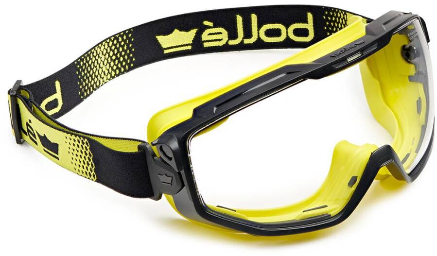 Vollsichtschutzbrille Universal Goggle UNIVGN10W Rahmen schwarz / gelb Scheibe transparent / Clear Scheibenkennzeichnung