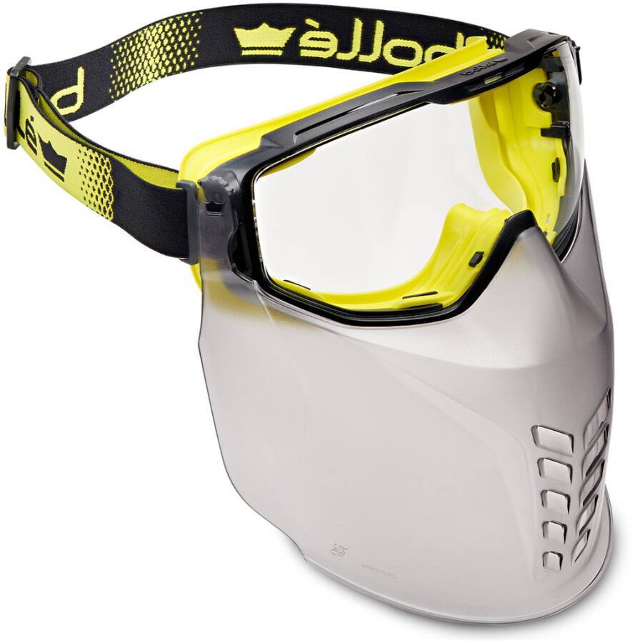 Vollsichtschutzbrille Universal Goggle UNIVGN10W Rahmen schwarz / gelb Scheibe klar Scheibenkennzeichnung 2C-1.2 1 9 BT