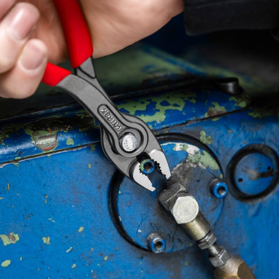 Front- und Seitengreifzange TwinGrip® 82 01 150 Ausführung für flache Werkstücke bis 6mm Länge 150 mm Arbeitsbereich 3-1