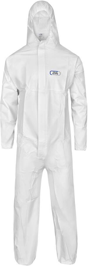 Schutzanzug DuoSafe® - Coverall DSP-3XL Größe XXXL Farbe weiß Ausführung ohne Füßlinge