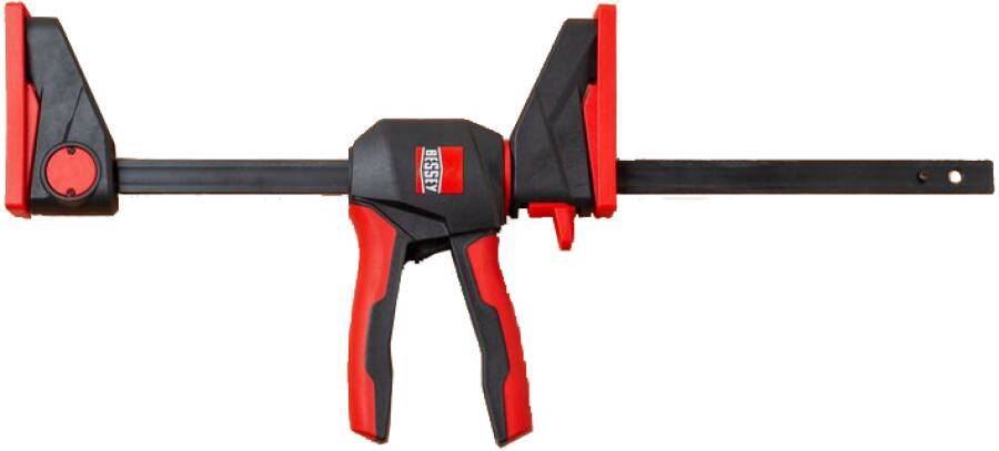 Einhandzwinge EZ 360 mit drehbarem Griff EZ360-15 Spannweite 150 mm Ausladung 80 mm Spreizweite (e) 195-315 mm Schiene 1