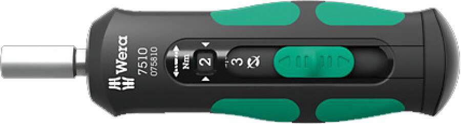 Drehmomentschraubendreher Safe-Torque Speed 05075810001 Anzugswert 1,0 / 1,5 / 2,0 / 2,5 / 3,0 Nm Länge 147,5 mm Gewicht