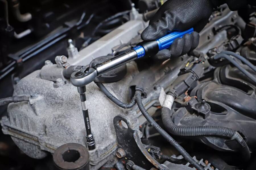 Drehmomentschlüssel mit Feinskala 4296001 Anzugswert 5 - 25 Nm Antriebsvierkant 1/4`` Länge 250 mm Skaleneinteilung 0,25