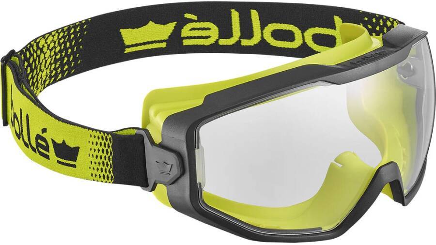 Vollsichtschutzbrille SPECTRUM SPECTN10W Rahmen schwarz / gelb Scheibe klar Scheibenkennzeichnung 16321 UL1,2 GL3 DT 1-M