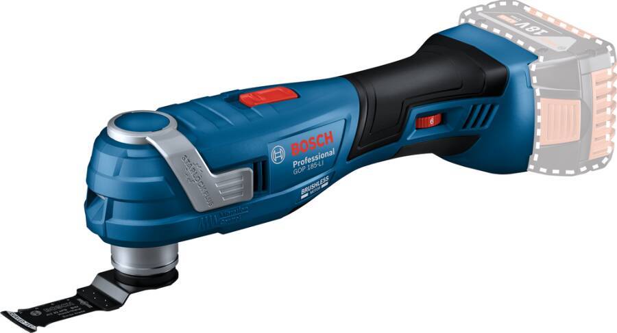 Akku-Multi-Cutter GOP 18 V-34 06018G2000 Typ Solo Opt. B Lieferumfang ohne Akku und ohne Ladegerät, Tauchsägeblatt Wood