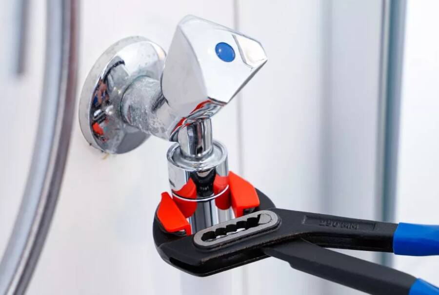 Wasserpumpenzange mit adaptierbaren Schonbacken 72321 Länge 240 mm für Rohr-Ø max. - mm / Zoll für Muttern-Ø max. 32 SW