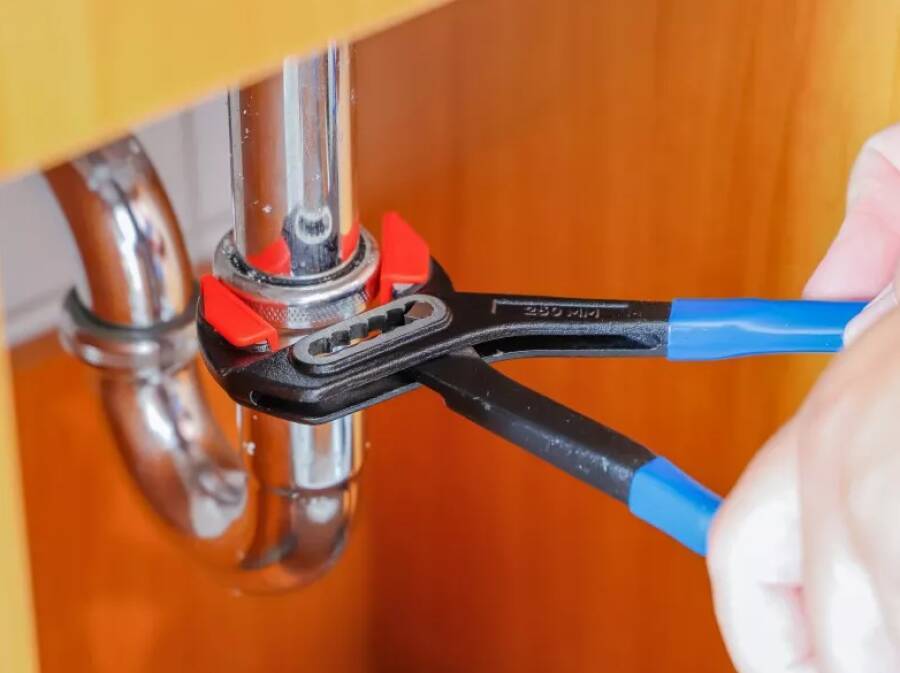 Wasserpumpenzange mit adaptierbaren Schonbacken 72321 Länge 240 mm für Rohr-Ø max. - mm / Zoll für Muttern-Ø max. 32 SW