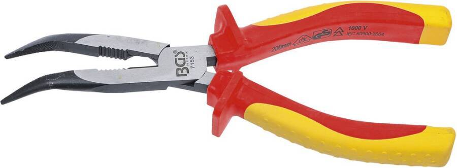 VDE-Telefonzange 7153 Länge 200 mm Schneidbereich (Stahldraht-Ø) 1,8 mm Typ VDE gebogen