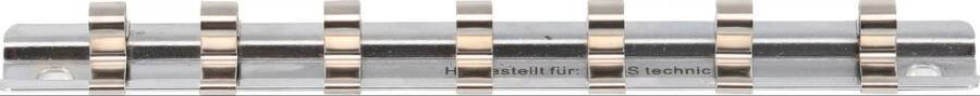Aufsteckschiene mit 7 Clips für 1/4 Stecknuss 2316 Länge 150 mm