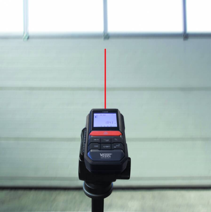 Laser-Entfernungsmesser 140134 Opt. - Lieferumfang Tasche mit Gürtel- und Handschlaufe, 2x 1,5 V Batterie Typ AAA, Bedie