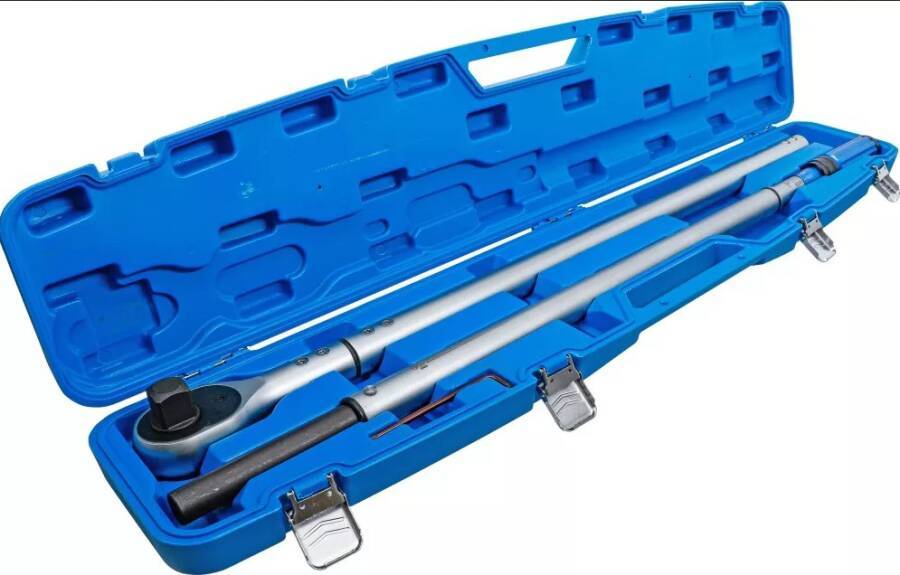 Drehmomentschlüssel mit Feinskala 4296008 Anzugswert 300 - 1500 Nm Antriebsvierkant 1 `` Länge 1795 mm Skaleneinteilung