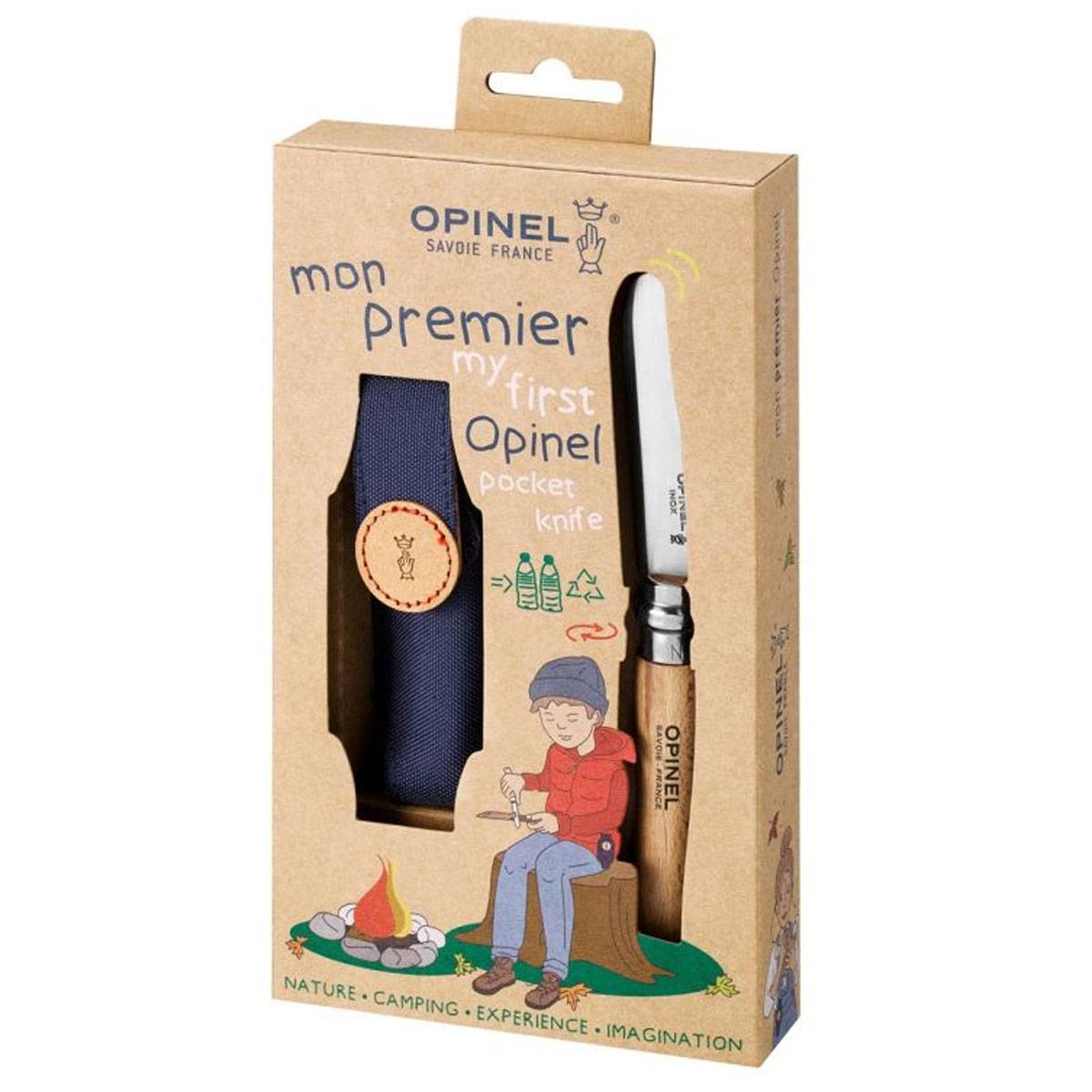 Opinel No 07 Kindermesser mit Etui - Buchenholz