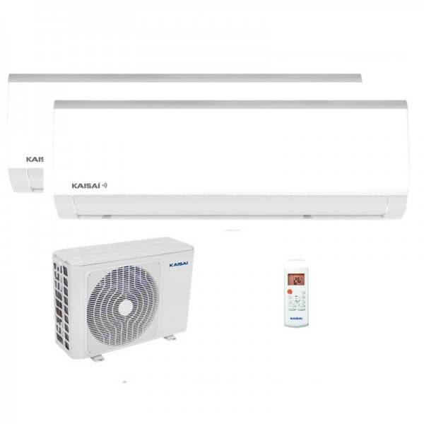 KAISAI Klimaanlage Set Multi-2 | Fly | KWX-09KRHI + K20E-18HFN32H | 2 x 2,6 kW | inkl. Inbetriebnahme