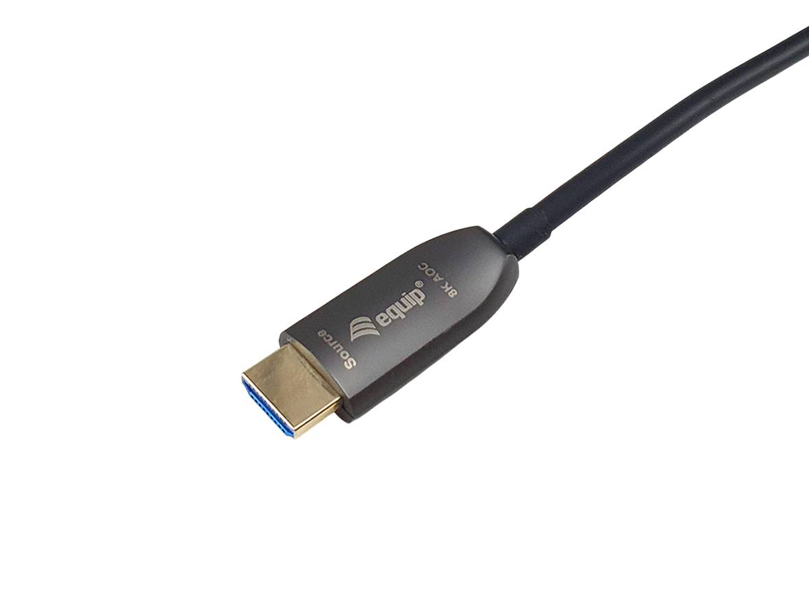 Equip 119425, 200 m, HDMI Typ A (Standard), HDMI Typ A (Standard), 3D, 48 Gbit/s, Schwarz