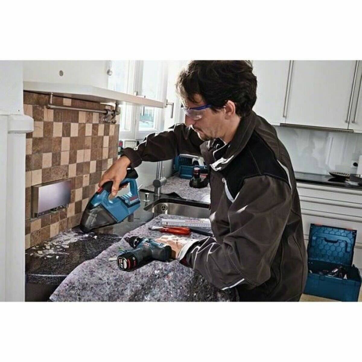 Hand-Akkusauger GAS 12V-LI (blau, Karton, ohne Akku und Ladegerät)