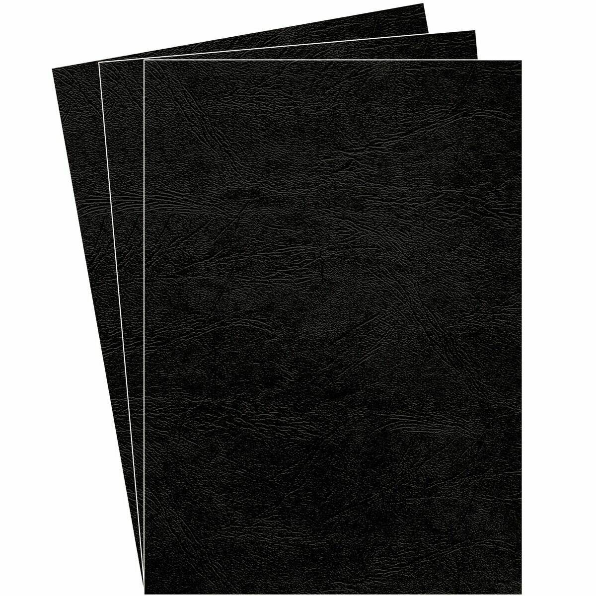 100 Fellowes Rückwände für Bindemappen DELTA schwarz 250 g/qm