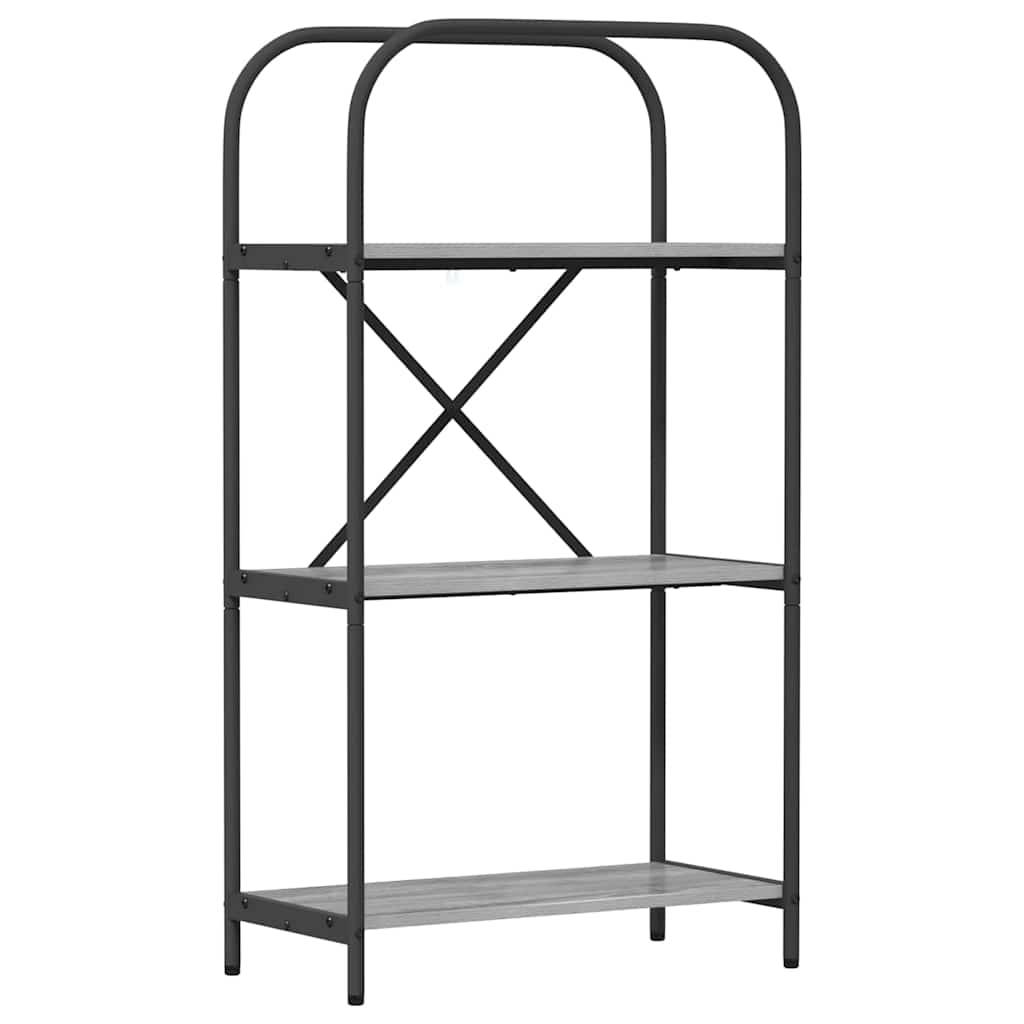 vidaXL Bücherregal Graues Sonoma 60 x 30 x 109 cm Holzwerkstoff