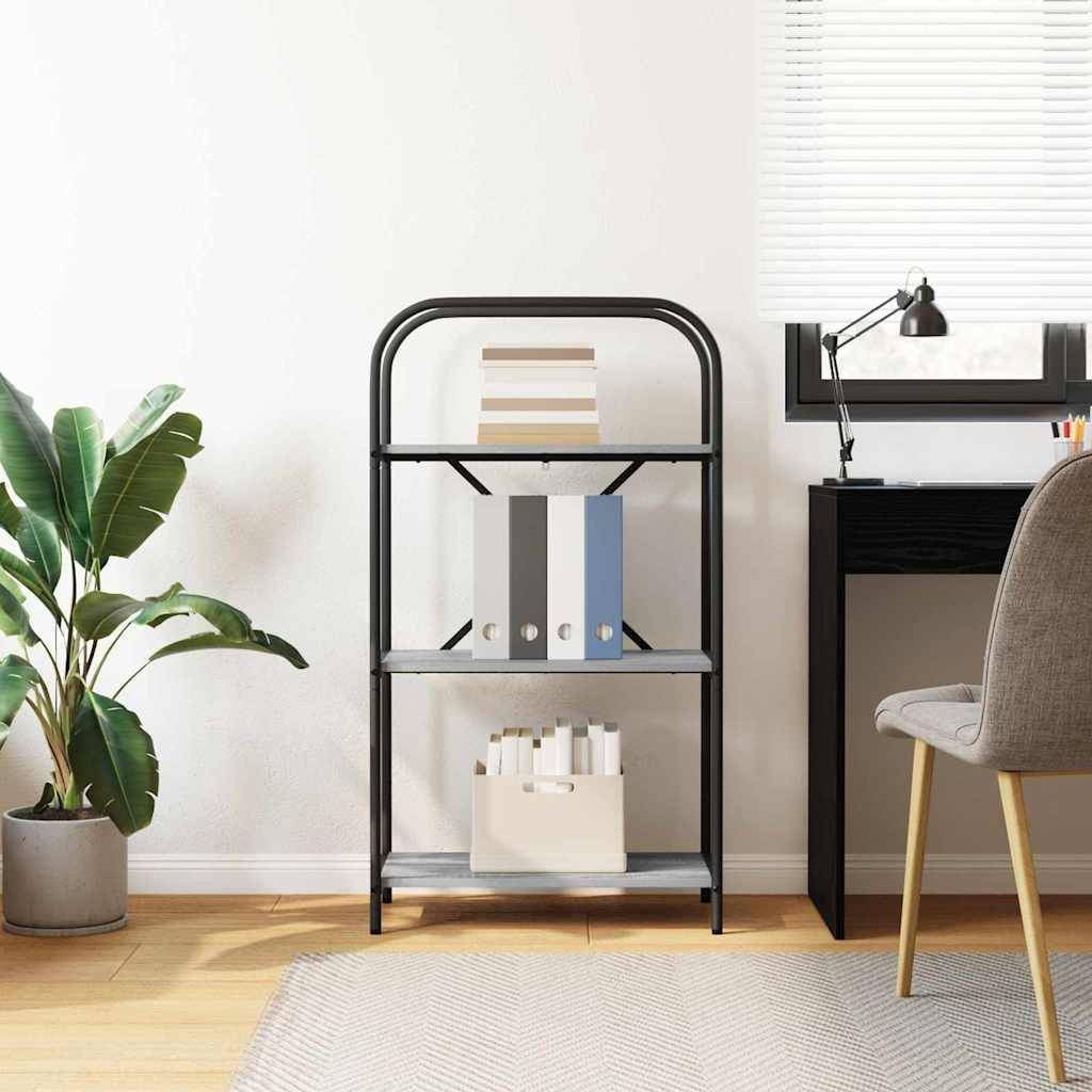 vidaXL Bücherregal Graues Sonoma 60 x 30 x 109 cm Holzwerkstoff